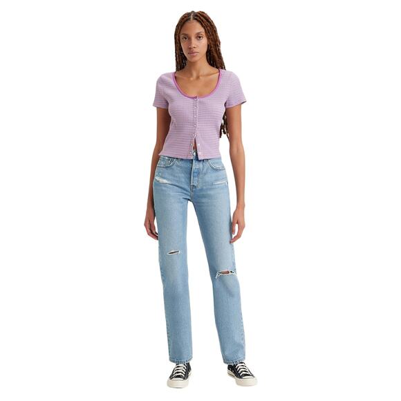 LEVI'S Women's 501 Original Fit Jeans Size 28X30 In Lane Change - Picture 2 of 16